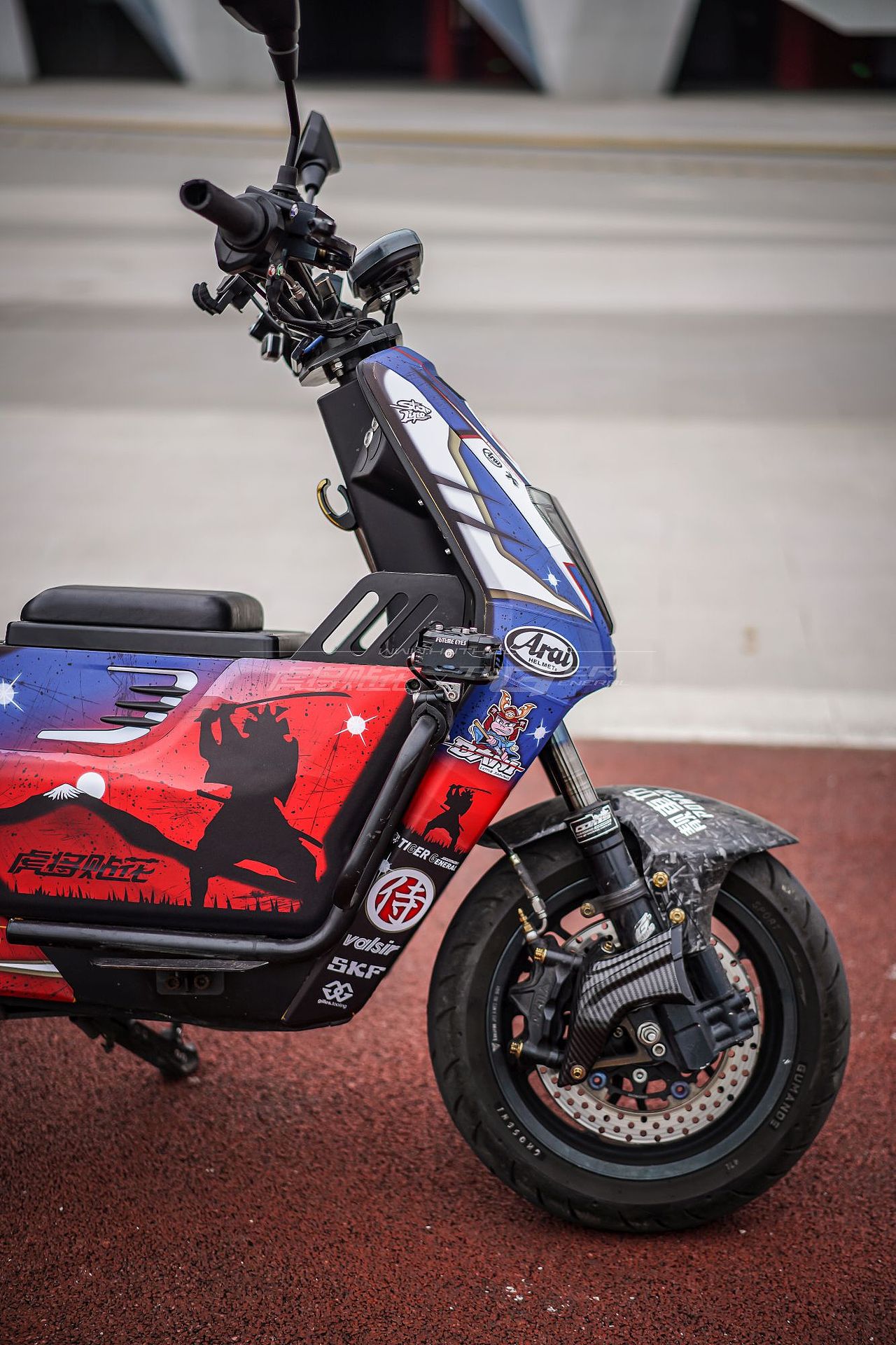 本田UBE电动车 Arai侍-蓝-DANI SAMURAI-2 BLUE