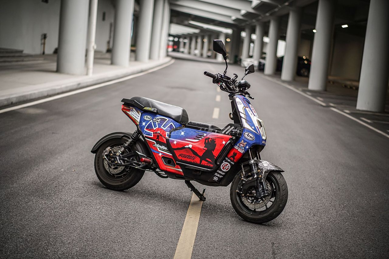 本田UBE电动车 Arai侍-蓝-DANI SAMURAI-2 BLUE