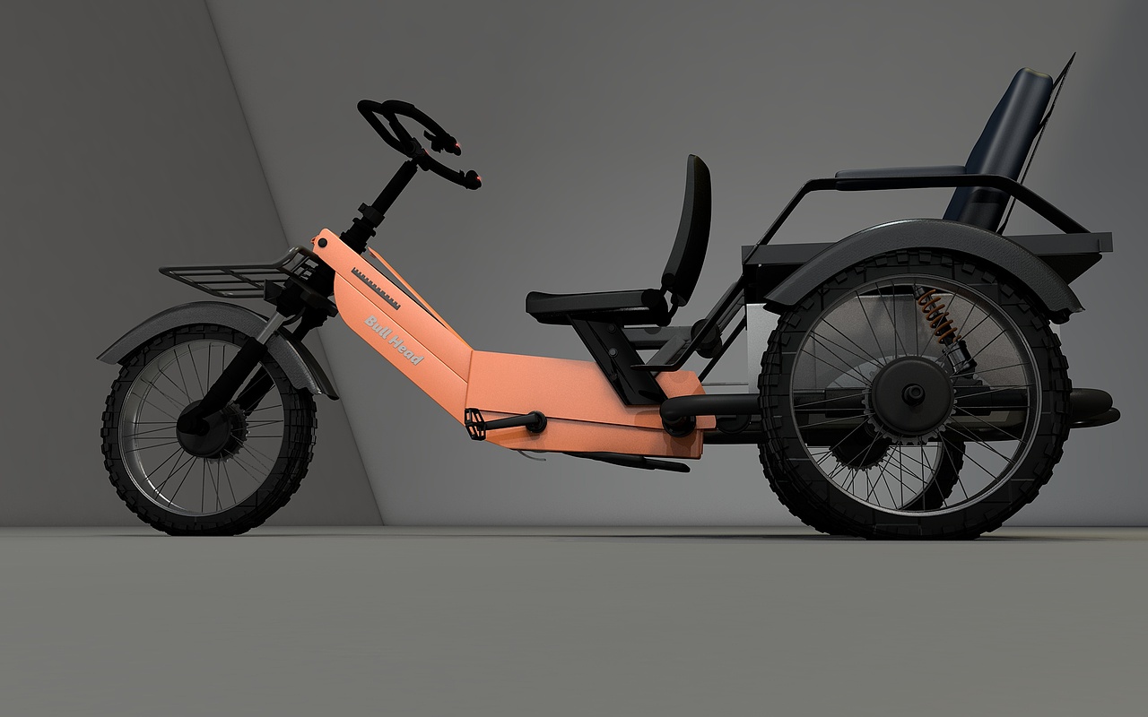 超级牛头助力三轮（图ZMzg1ODg1NTg0） - 交通工具 - 站酷设计师昂Kim原创素材 - 站酷ZCOOL