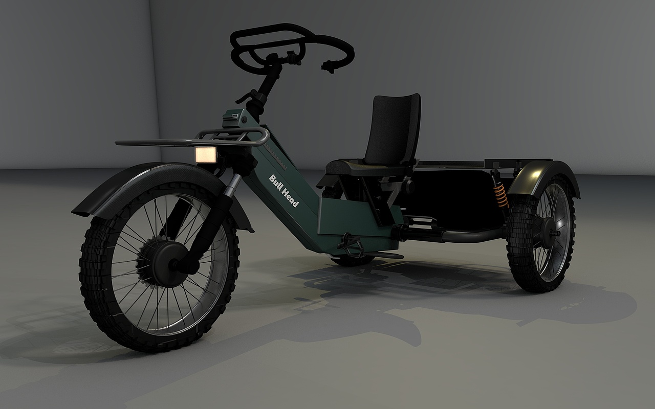 超级牛头助力三轮（图ZMzg1ODg1NTg4） - 交通工具 - 站酷设计师昂Kim原创素材 - 站酷ZCOOL