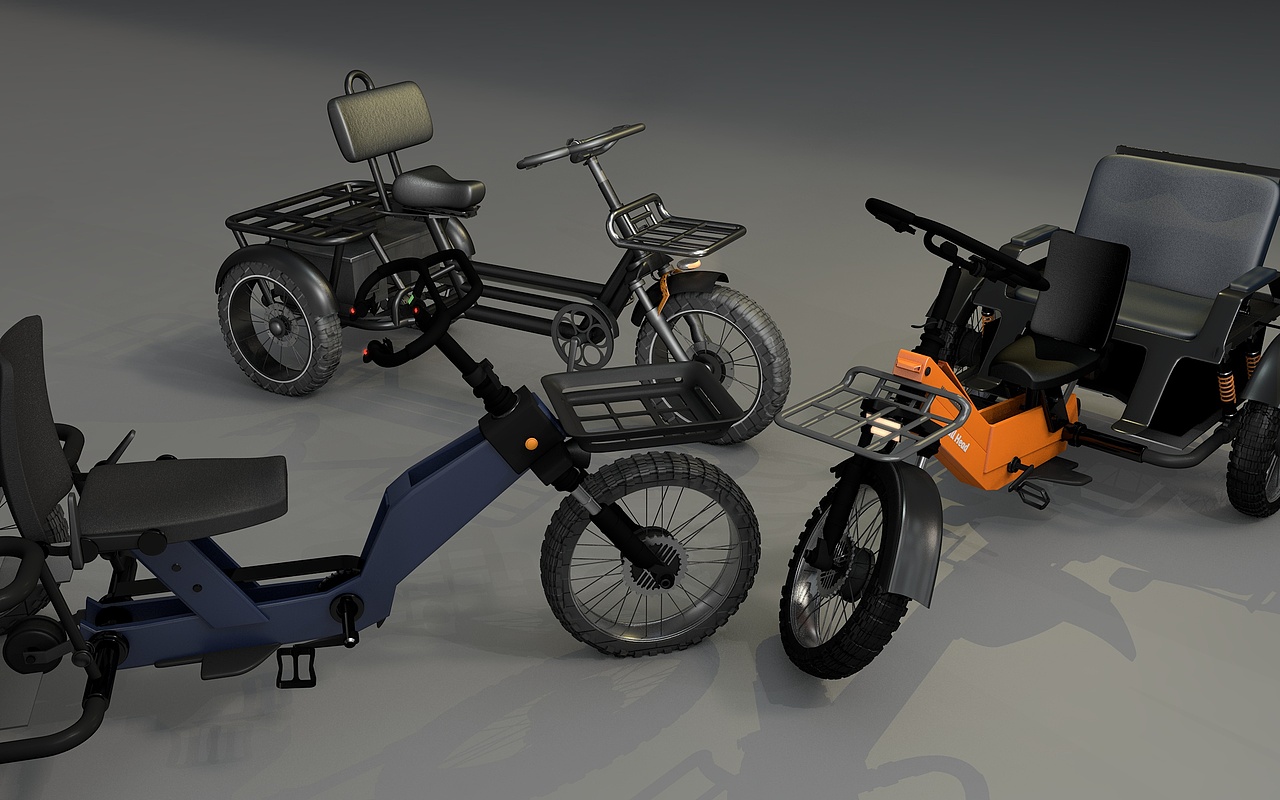 超级牛头助力三轮（图ZMzg1ODg1NjA0） - 交通工具 - 站酷设计师昂Kim原创素材 - 站酷ZCOOL