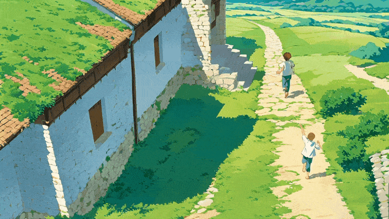 AIGC动态海报-童年记忆