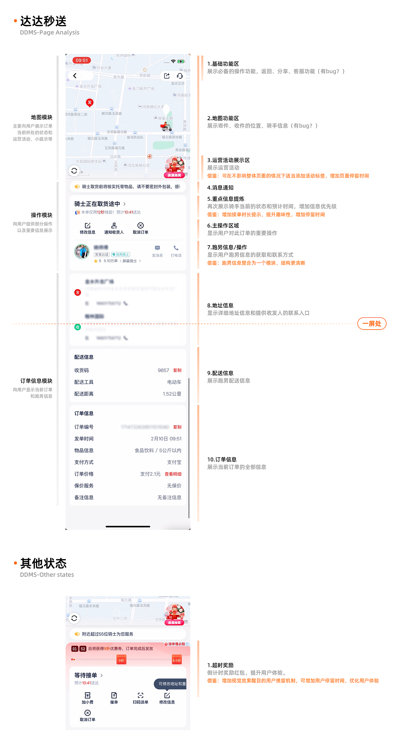 【竞品分析】配送订单进行中状态