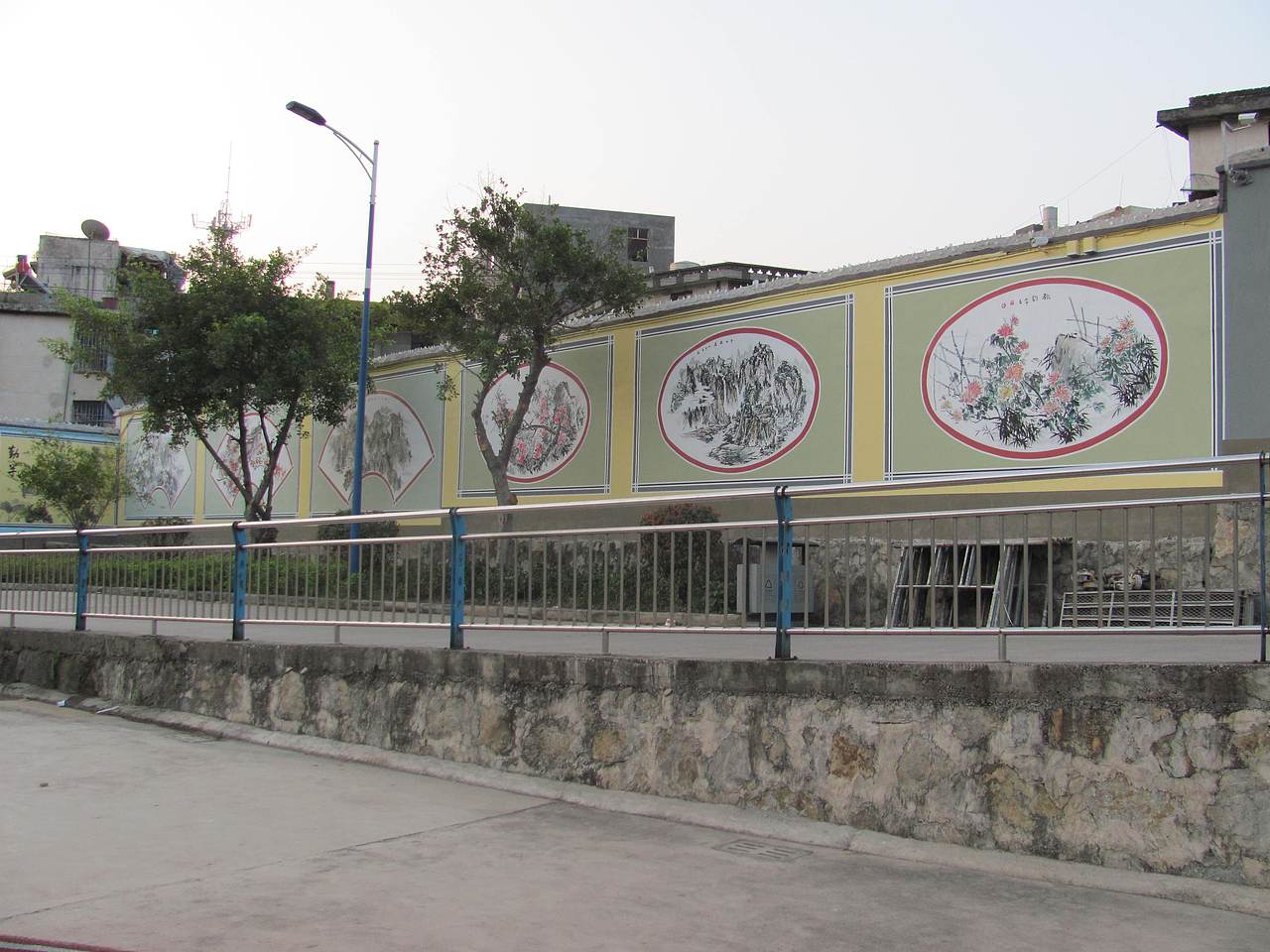 丽江市华坪县华坪第二中学校园文化墙（图ZMzg1OTEzMTgw） - 其他 - 站酷设计师云南昆明壁画墙绘原创素材 - 站酷ZCOOL