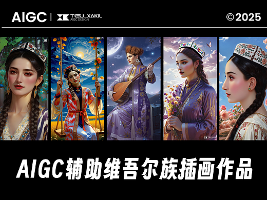 AI绘画维族插画作品