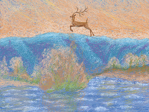 奔跑（個人主頁-ZNzE0MzAyNDg=） - 商業(yè)插畫 - 站酷設(shè)計師叮當(dāng)DD原創(chuàng)素材 - 站酷ZCOOL