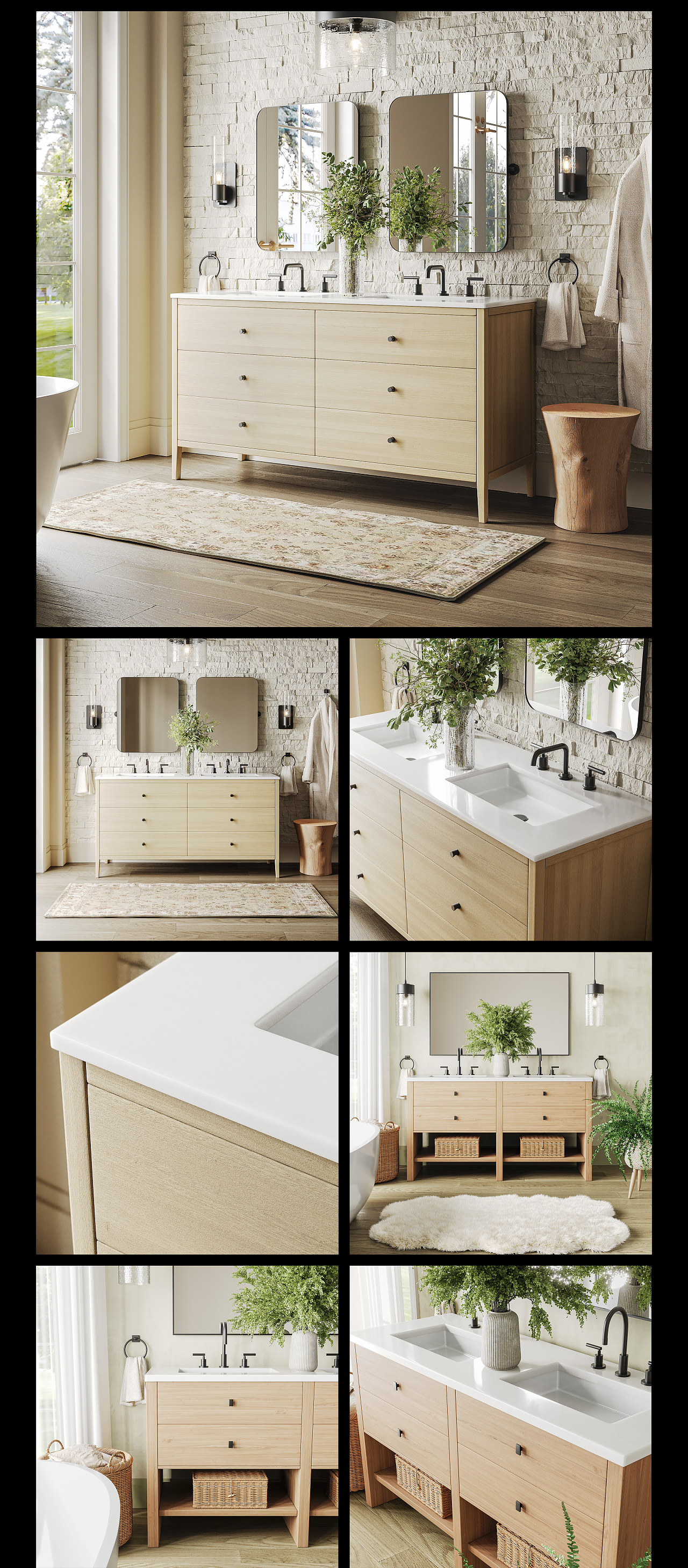 亚马逊丨2024年度总结 - 家居浴室用品 - 产品渲染