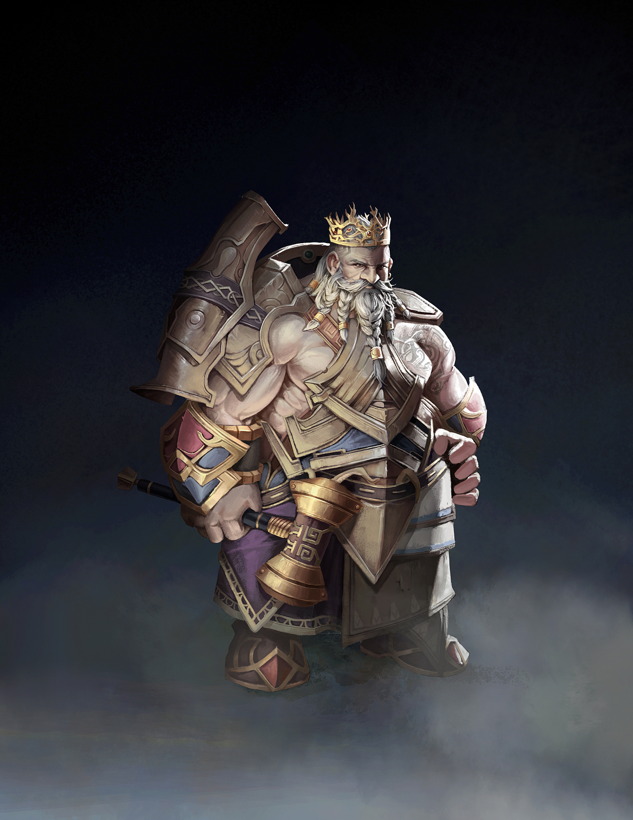 侏儒国王（图ZMzg1OTU1NDM2） - 游戏原画 - 站酷设计师福狸狸鸭原创素材 - 站酷ZCOOL