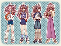 古早味美少女贴纸