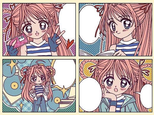 四格漫画美少女