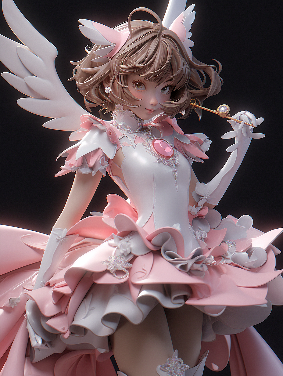 AIGC IP插画创作-魔卡少女樱篇