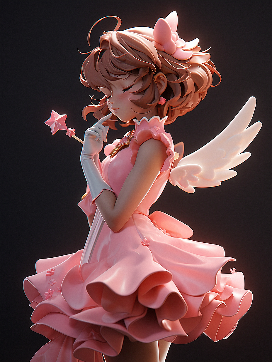 AIGC IP插画创作-魔卡少女樱篇