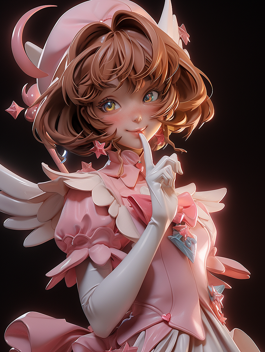 AIGC IP插画创作-魔卡少女樱篇