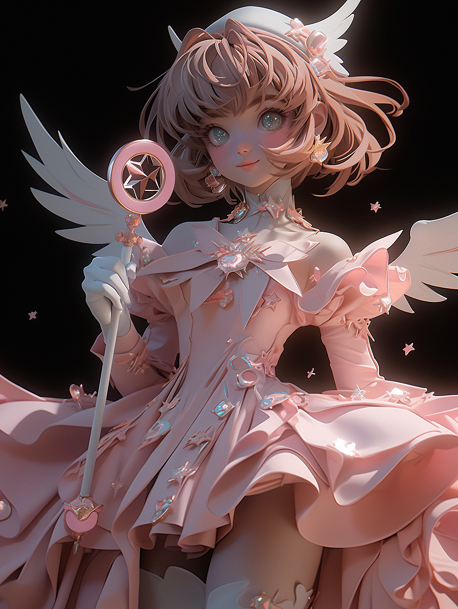 AIGC IP插画创作-魔卡少女樱篇