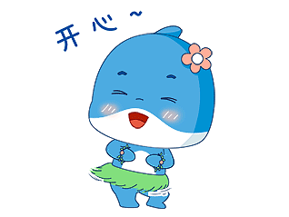 蓝色海豚优优表情包-优优日常第二弹