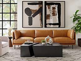 皮沙發(fā)建模渲染亞馬遜效果圖接單，跨境電商效果圖