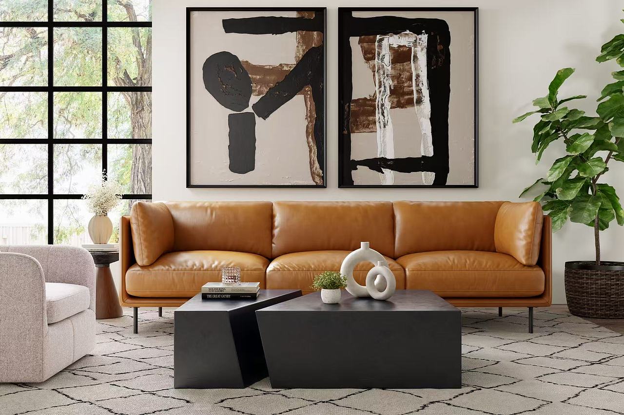 皮沙发建模渲染亚马逊效果图接单，跨境电商效果图（图ZMzg2MDI3OTI0） - 场景 - 站酷设计师方圆三角原创素材 - 站酷ZCOOL