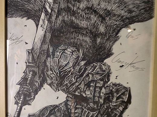 《剑风传奇》某钢笔画复刻