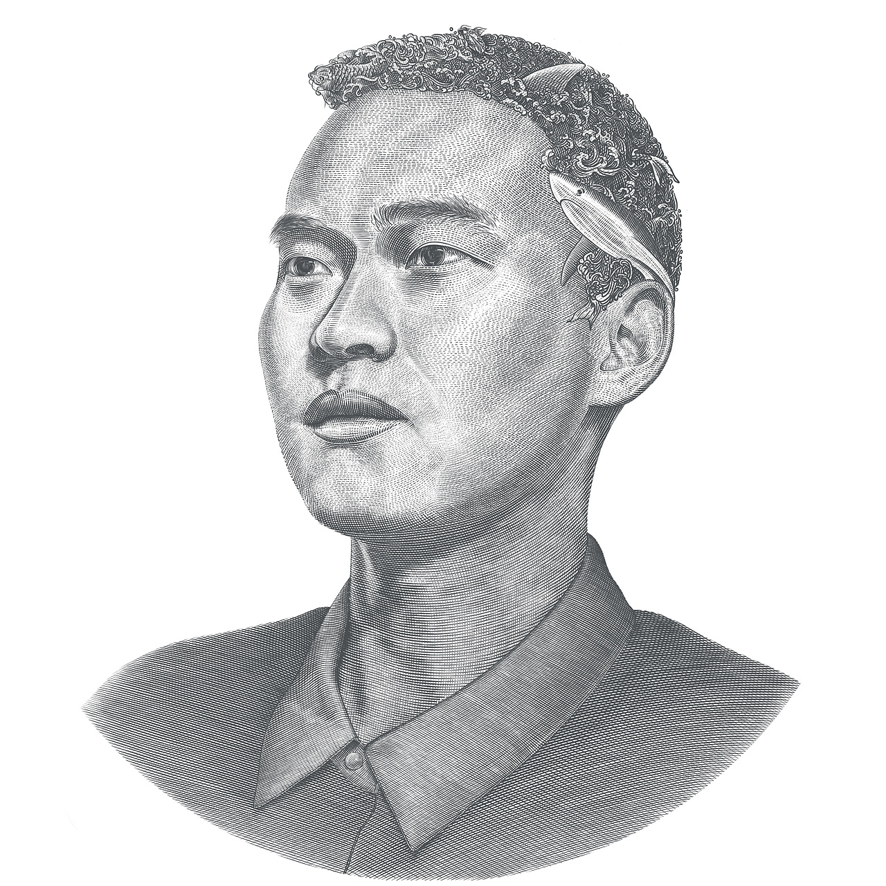 肖像版画设计（图ZMzg2MDM0MjY0） - 艺术插画 - 站酷设计师映山艺术设计原创素材 - 站酷ZCOOL