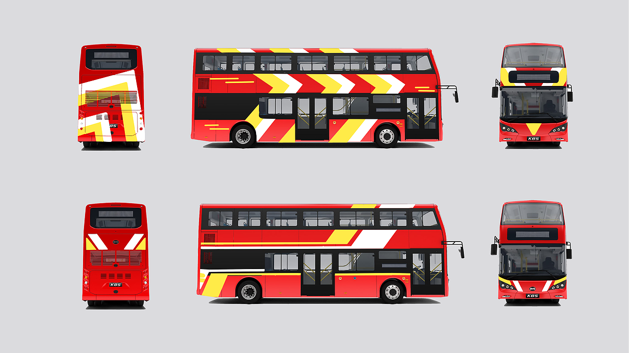 【济南公交集团】双层巴士公交车贴设计（图ZMzg2MDQyNzgw） - 商业插画 - 站酷设计师易安YA原创素材 - 站酷ZCOOL