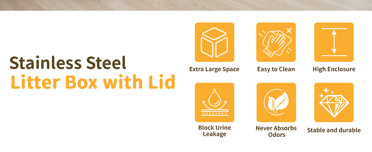 亚马逊-不锈钢猫砂盆（图ZMzg2MDQ0Nzk2） - AI作品 - 站酷设计师幸存者日记原创素材 - 站酷ZCOOL