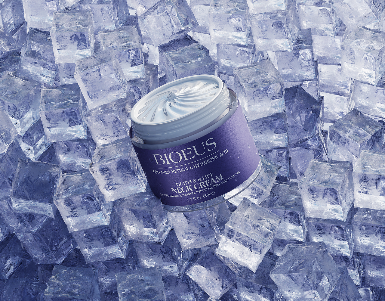 外贸抗皱面霜渲染