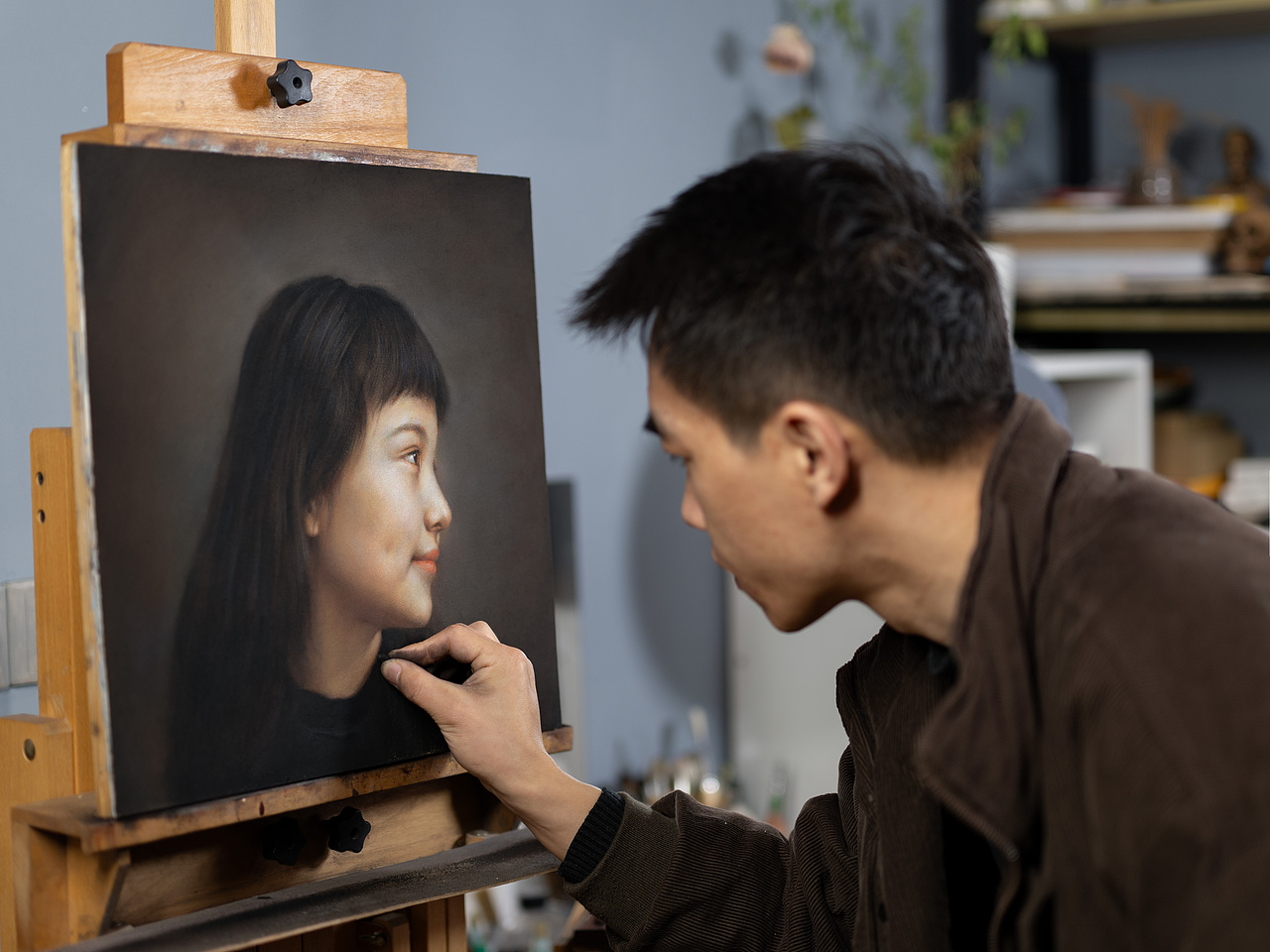 色粉畫小女孩肖像（圖ZMzg2MDQ4MTA0） - 繪畫 - 站酷設計師李程ART原創(chuàng)素材 - 站酷ZCOOL