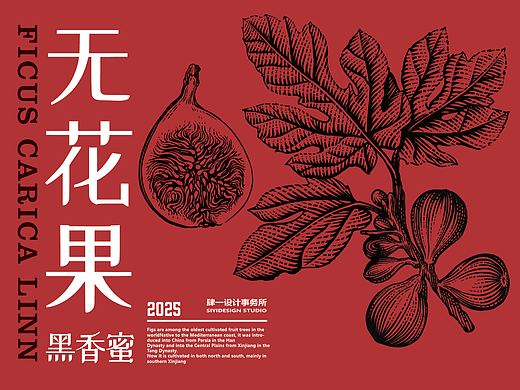 无花果包装版画