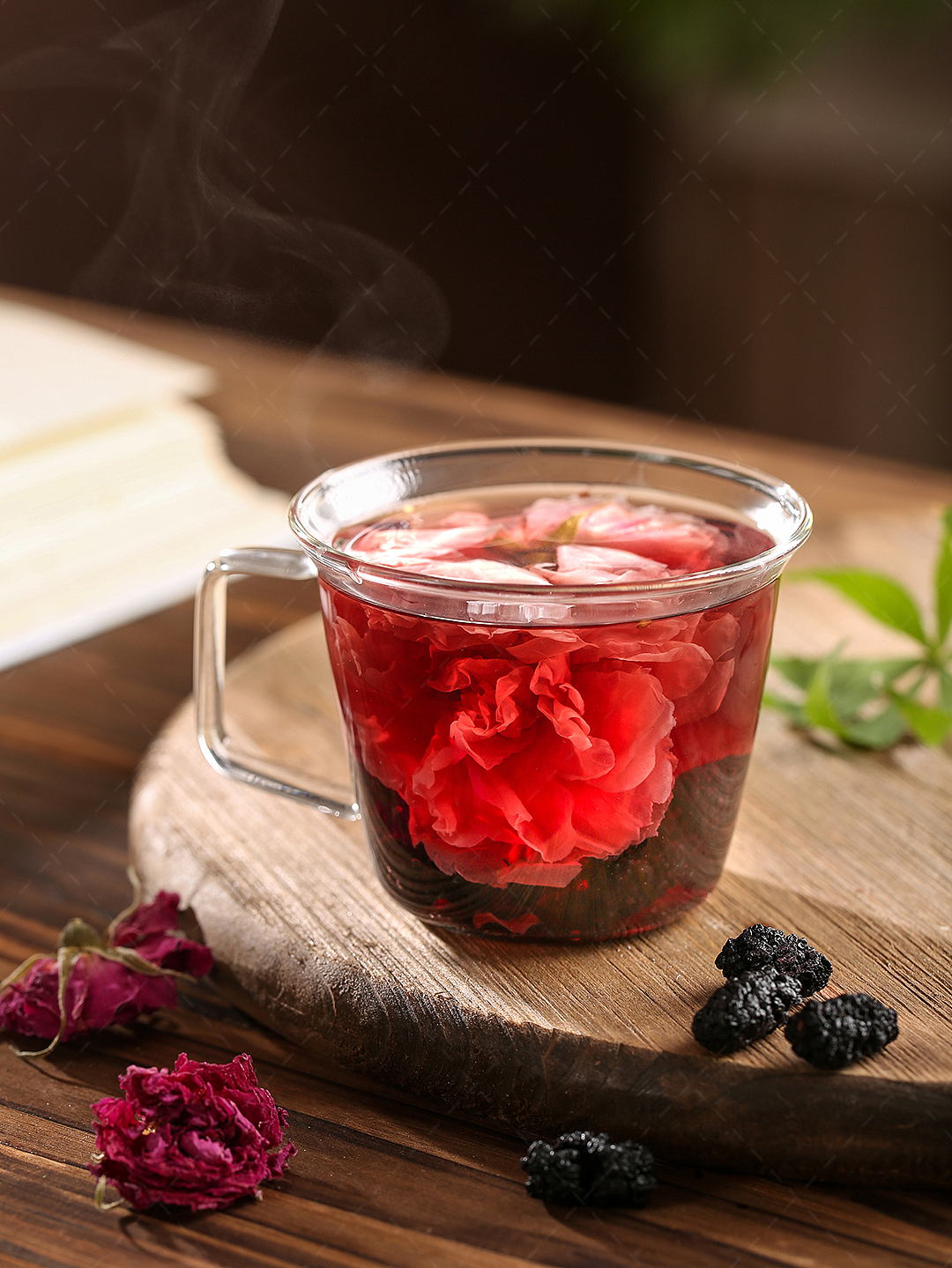 📸桑葚玫瑰花茶拍摄～（图ZMzg2MDU2MDYw） - 产品摄影 - 站酷设计师刻影计划原创素材 - 站酷ZCOOL