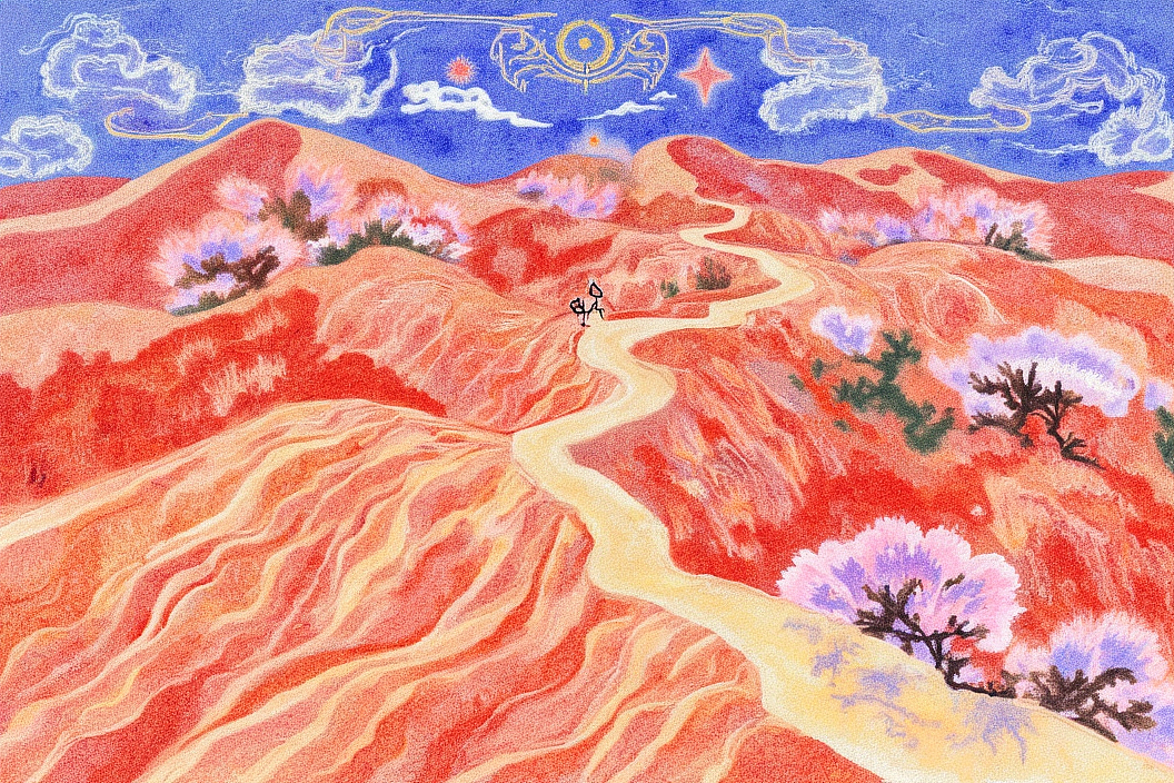 丝绸之路2（图ZMzg2MDYxMDMy） - 商业插画 - 站酷设计师福芙鱼原创素材 - 站酷ZCOOL