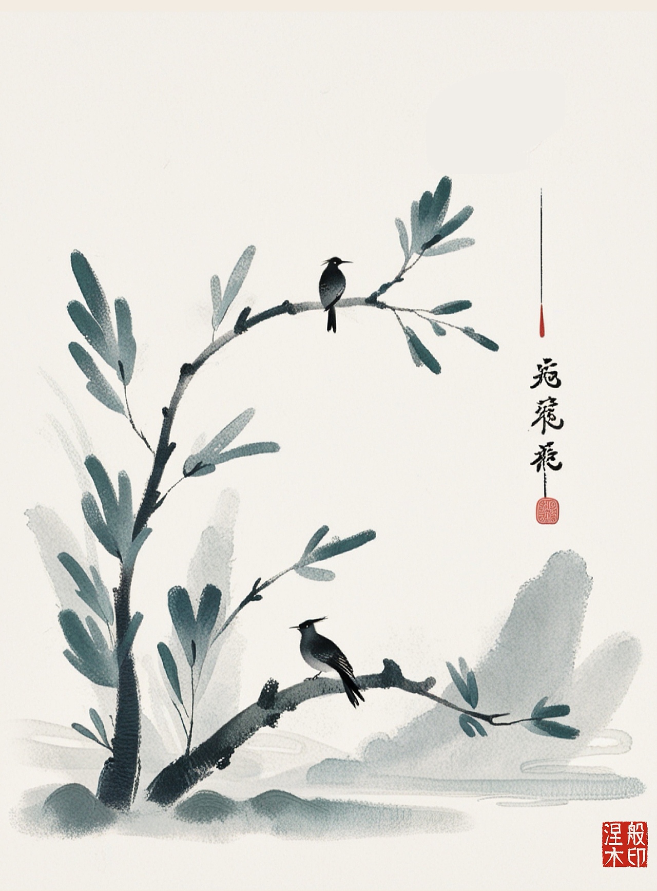 静谧山中（图ZMzg2MDY0NDcy） - 商业插画 - 站酷设计师涅般木原创素材 - 站酷ZCOOL