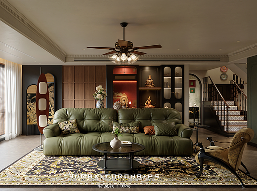 星夜设计--南洋复古风别墅