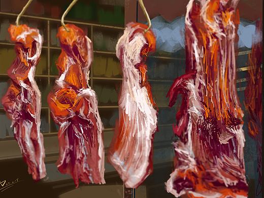 肉铺（个人主页-ZNzE0NDczNDQ=） - 商业插画 - 站酷设计师海峰1980原创素材 - 站酷ZCOOL