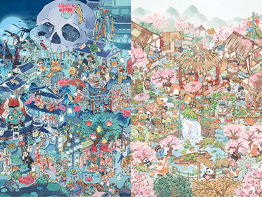 国风插画小合集