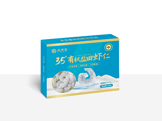 有机盐田虾仁|包装设计