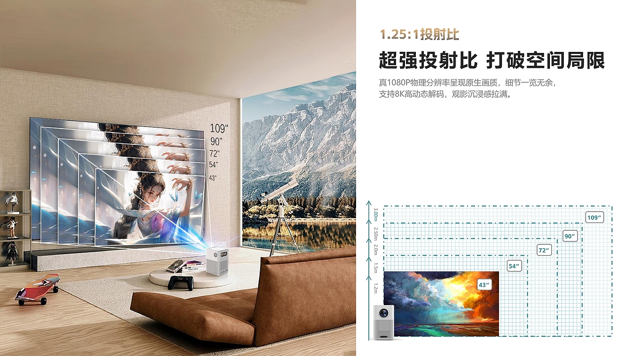 BL14 Pro 智能投影仪个人视觉全案（图ZMzg2MTE3NDU2） - 电商 - 站酷设计师可乐Ice_Cola原创素材 - 站酷ZCOOL