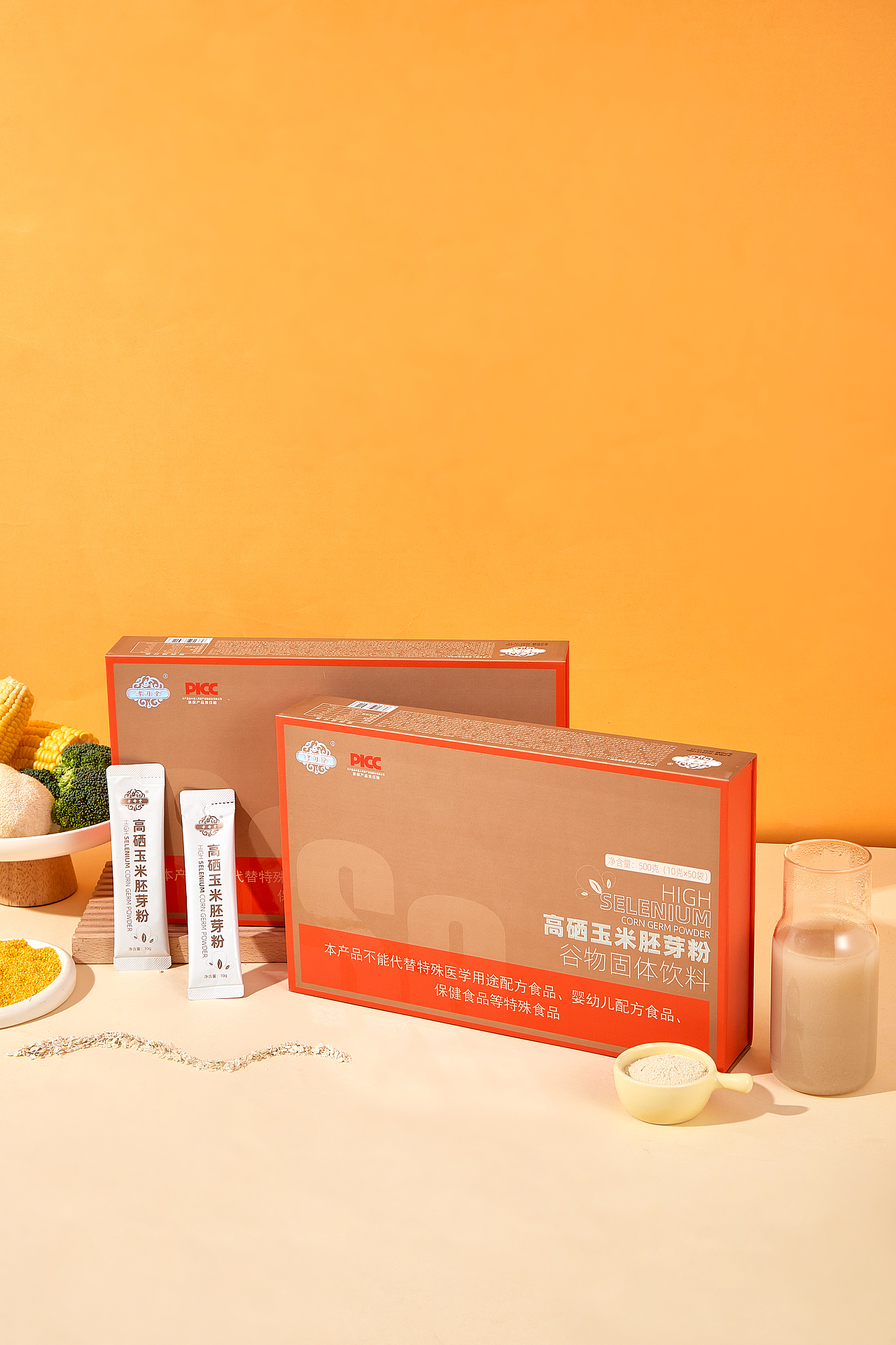 包裝設(shè)計(jì)-高硒玉米胚芽粉（圖ZMzg2MTI0OTA0） - 包裝 - 站酷設(shè)計(jì)師Z54060137原創(chuàng)素材 - 站酷ZCOOL