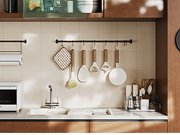 厨房小件 3Dmax 渲染