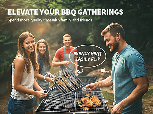 亚马逊主图A+设计/烧烤篮/方