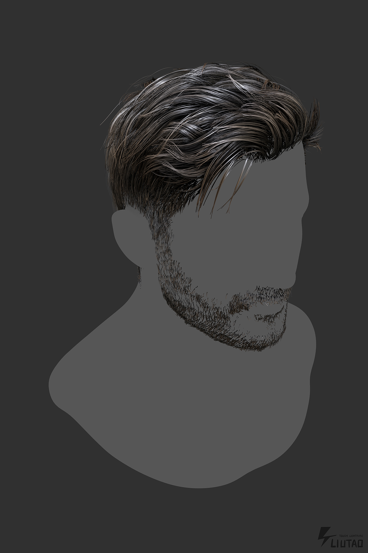 美式大背头（图ZMzg2MTQ4NzI4） - 人物/生物 - 站酷设计师在下六涛原创素材 - 站酷ZCOOL