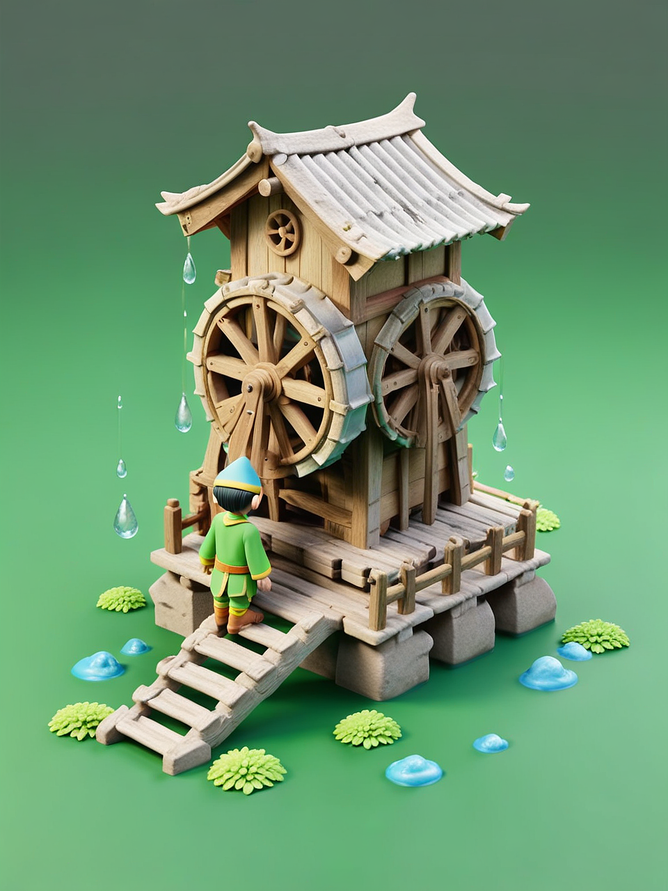 兰州水车精灵（图ZMzg2MTUwOTY4） - AI作品 - 站酷设计师芳梅原创素材 - 站酷ZCOOL