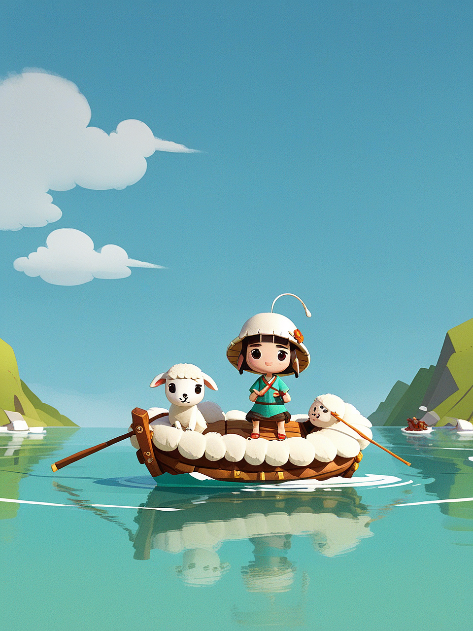 兰州羊皮筏子冒险家（图ZMzg2MTUxODI4） - AI作品 - 站酷设计师芳梅原创素材 - 站酷ZCOOL