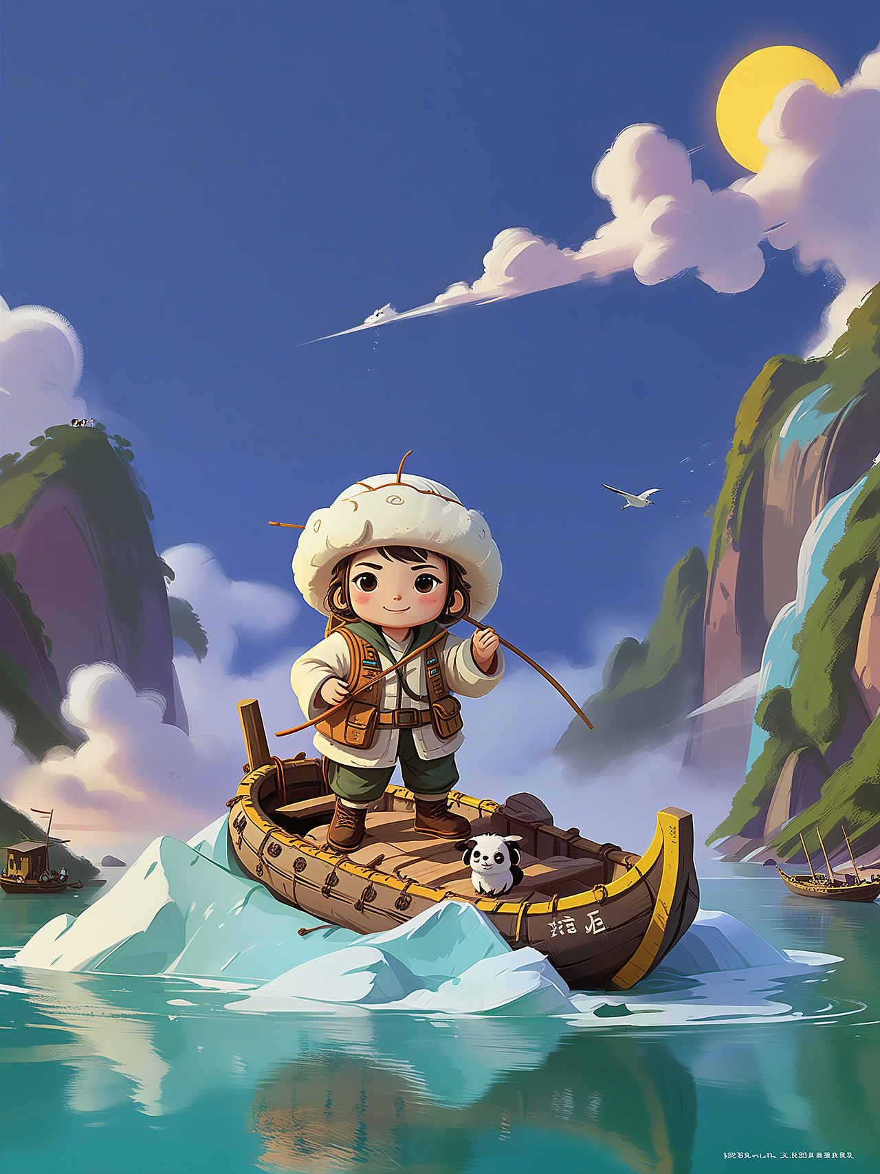 兰州羊皮筏子冒险家（图ZMzg2MTUxODQw） - AI作品 - 站酷设计师芳梅原创素材 - 站酷ZCOOL