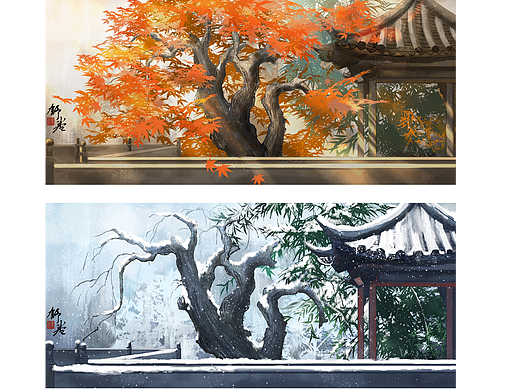 《观山河》四季