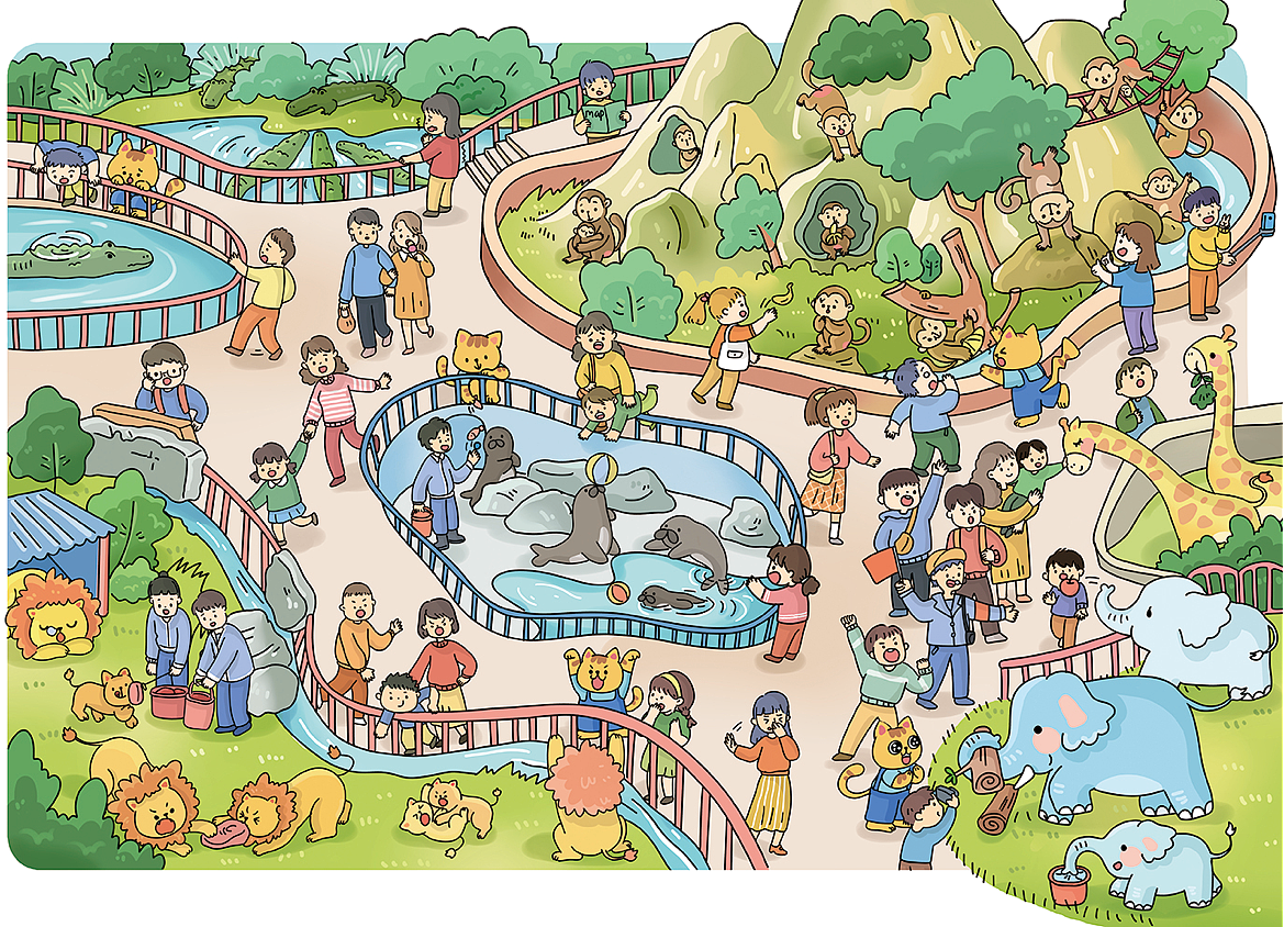 多人物儿童绘本（图ZMzg2MTczOTEy） - 绘本 - 站酷设计师满月mitsuki原创素材 - 站酷ZCOOL