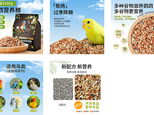 甄选鹦鹉粮主图800（个人主页-ZNzE0NTUzMjA=） - 电商 - 站酷设计师wj461558511原创素材 - 站酷ZCOOL