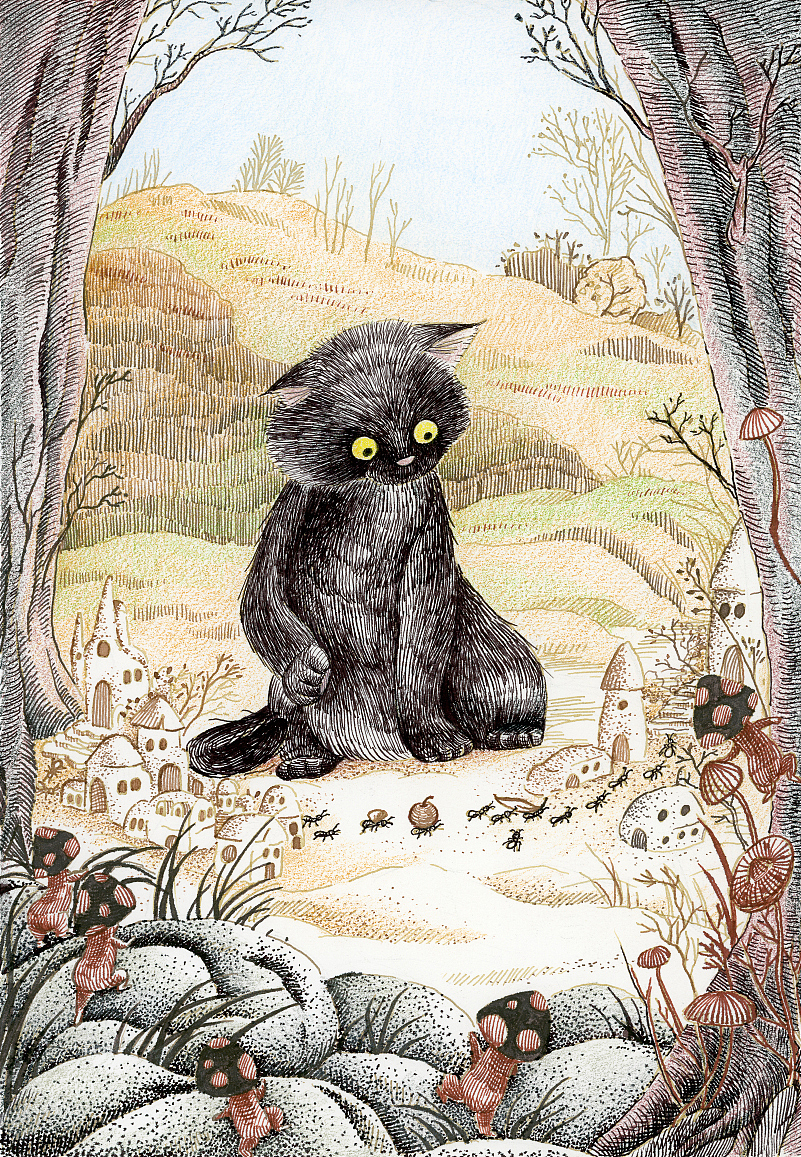 幸运黑猫的旅行故事（图ZMzg2MTcxODgw） - 创作习作 - 站酷设计师墨言盒子原创素材 - 站酷ZCOOL