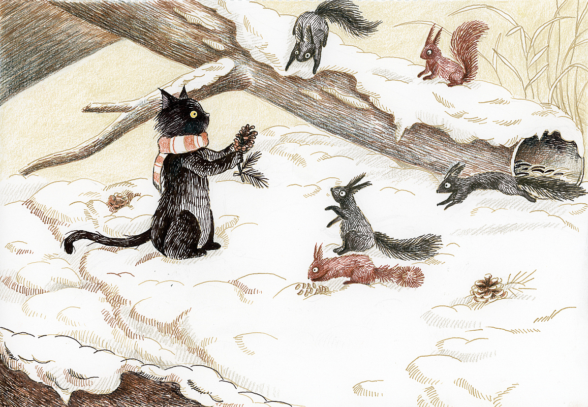 幸运黑猫的旅行故事（图ZMzg2MTcxODcy） - 创作习作 - 站酷设计师墨言盒子原创素材 - 站酷ZCOOL