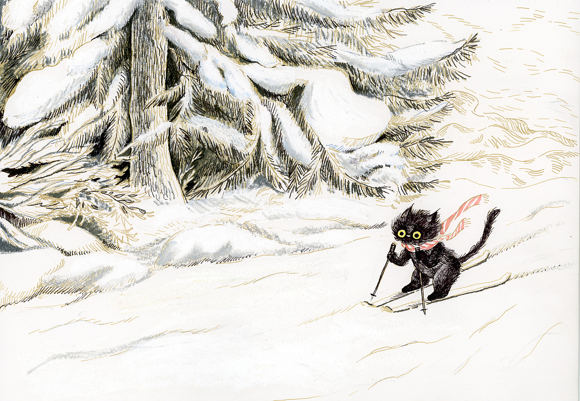 幸运黑猫的旅行故事（图ZMzg2MTcxODg0） - 创作习作 - 站酷设计师墨言盒子原创素材 - 站酷ZCOOL