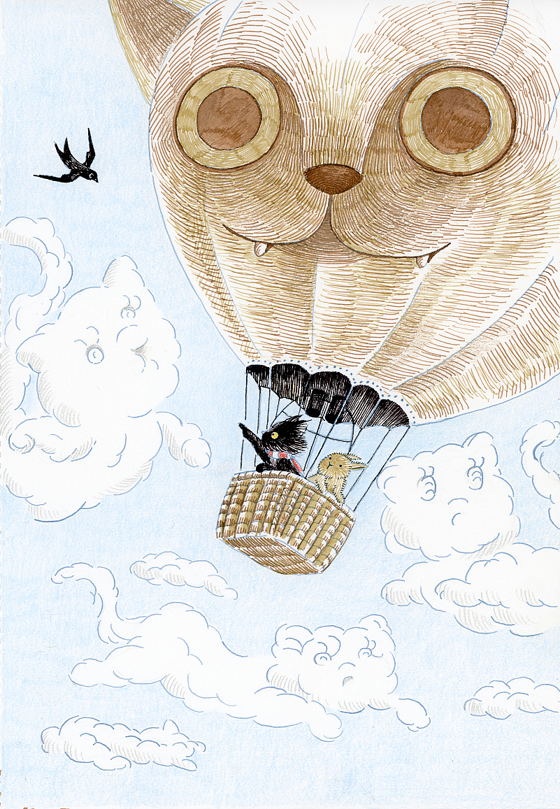 幸运黑猫的旅行故事（图ZMzg2MTcxODc2） - 创作习作 - 站酷设计师墨言盒子原创素材 - 站酷ZCOOL